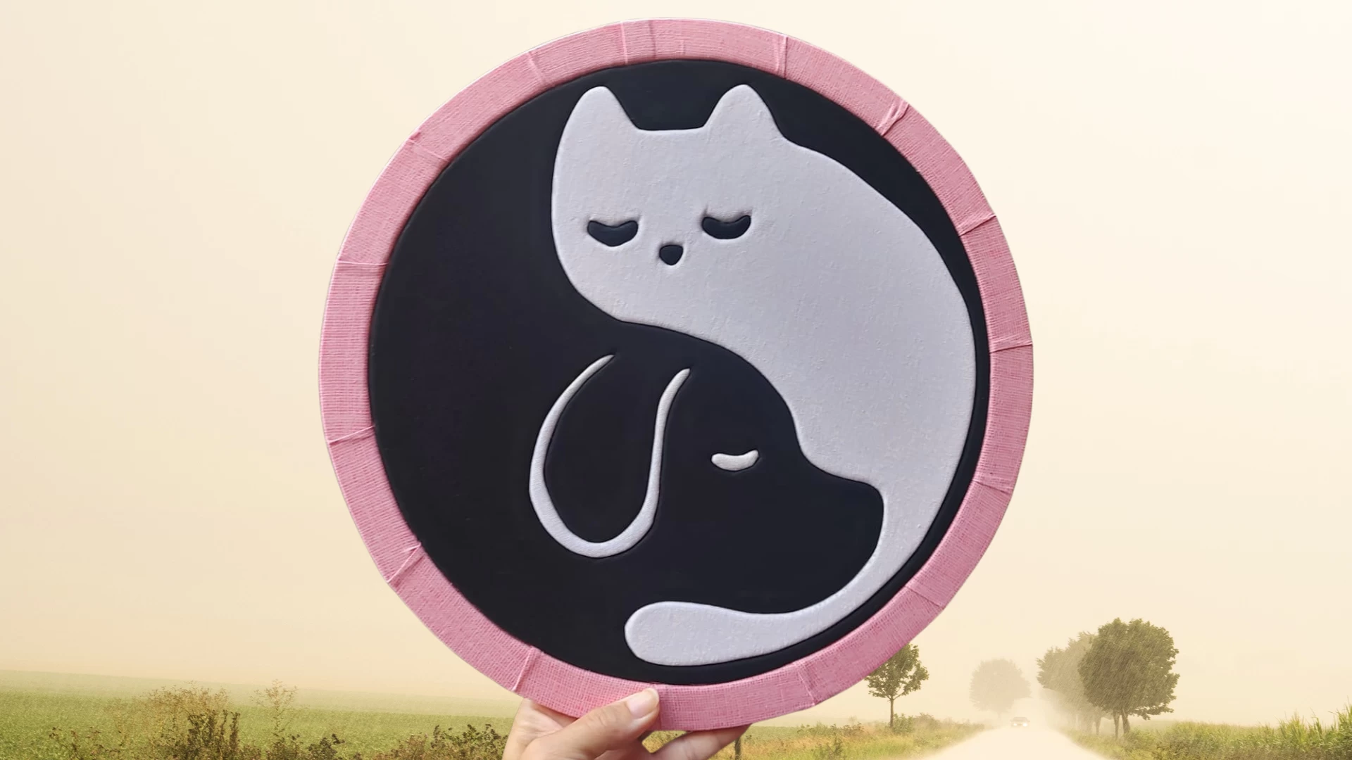Ying Yang Cat and Dog