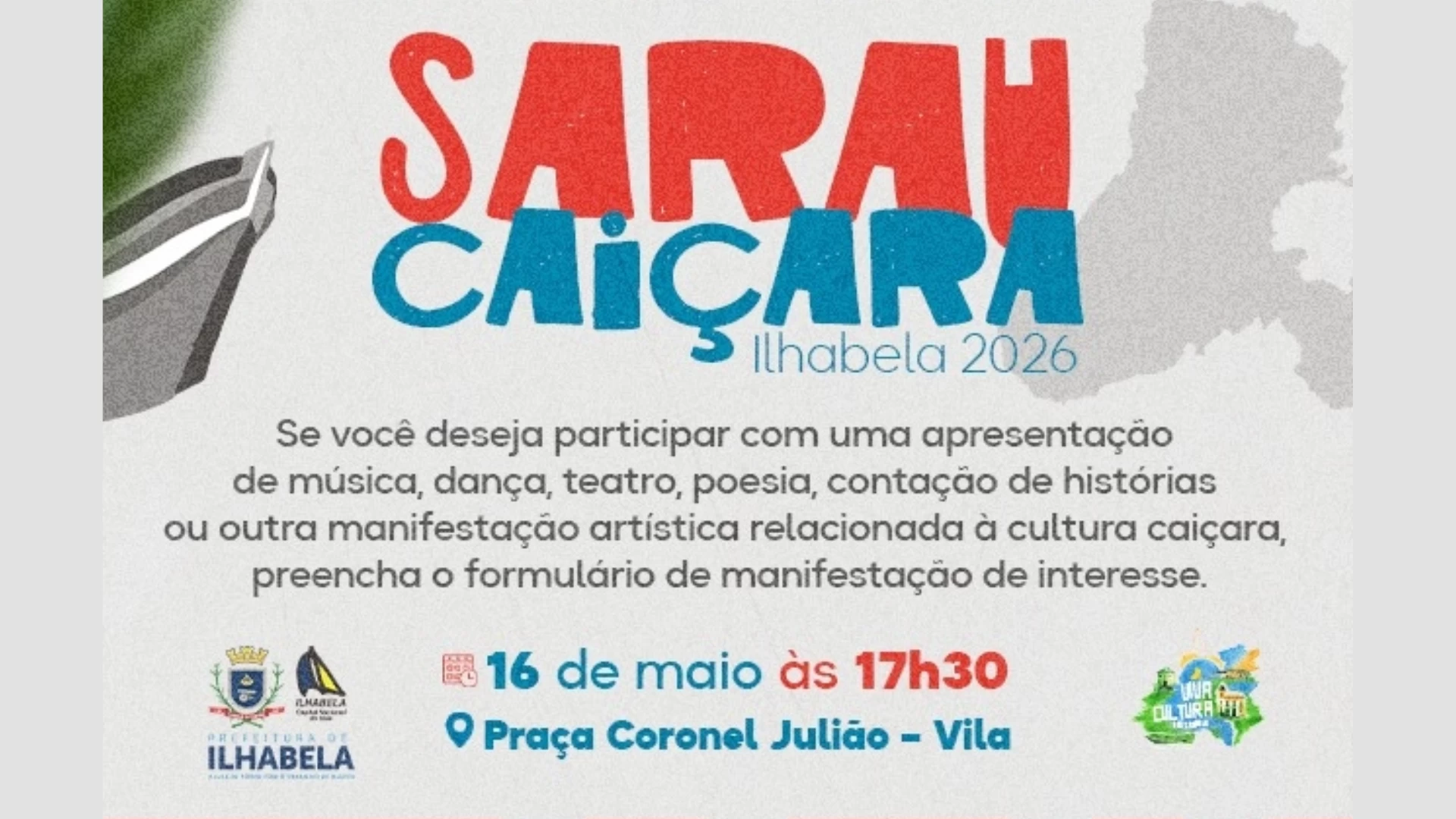 1º Sarau Caiçara de Ilhabela 