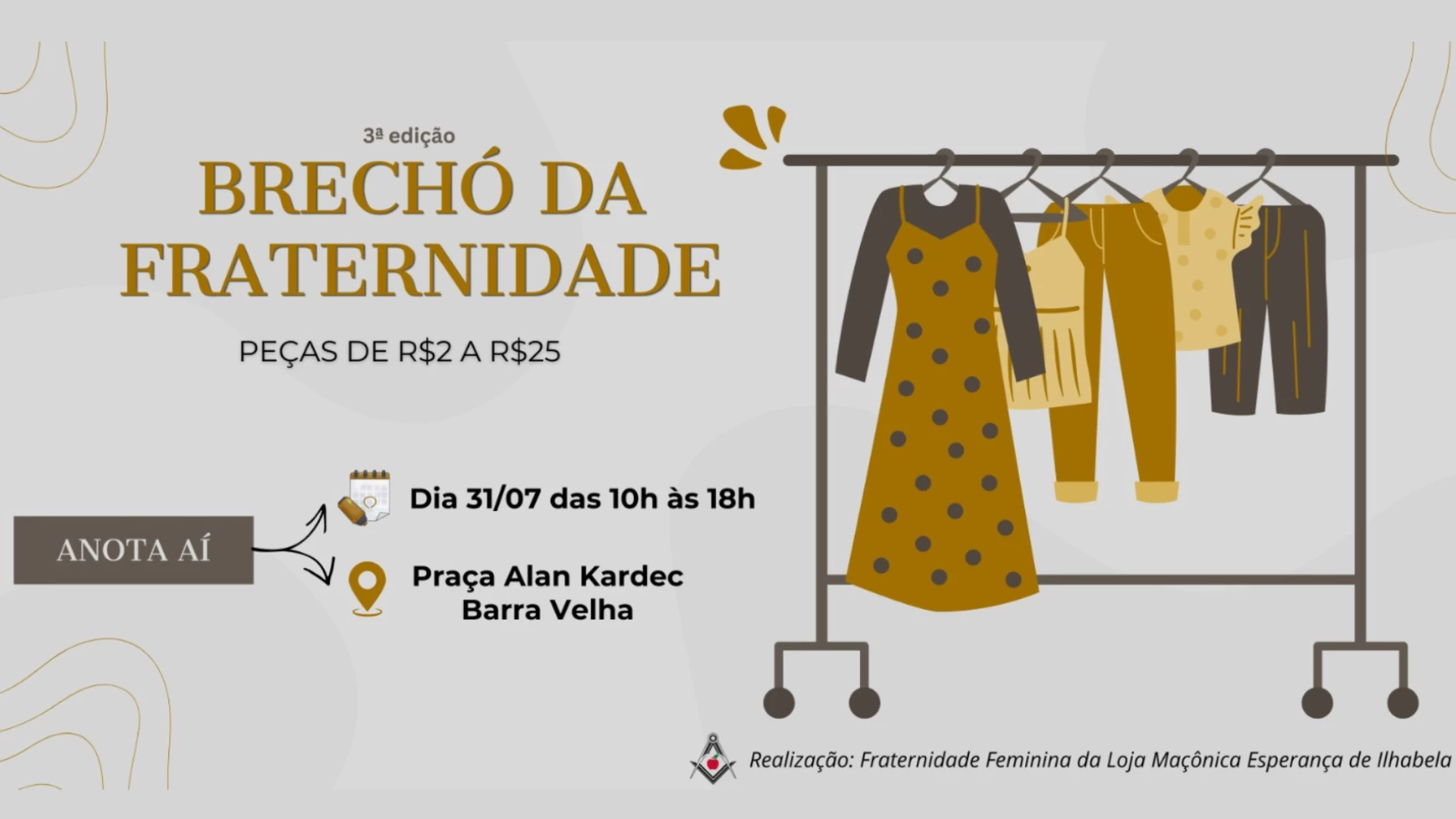 3ª Edição Brechó da Fraternidade