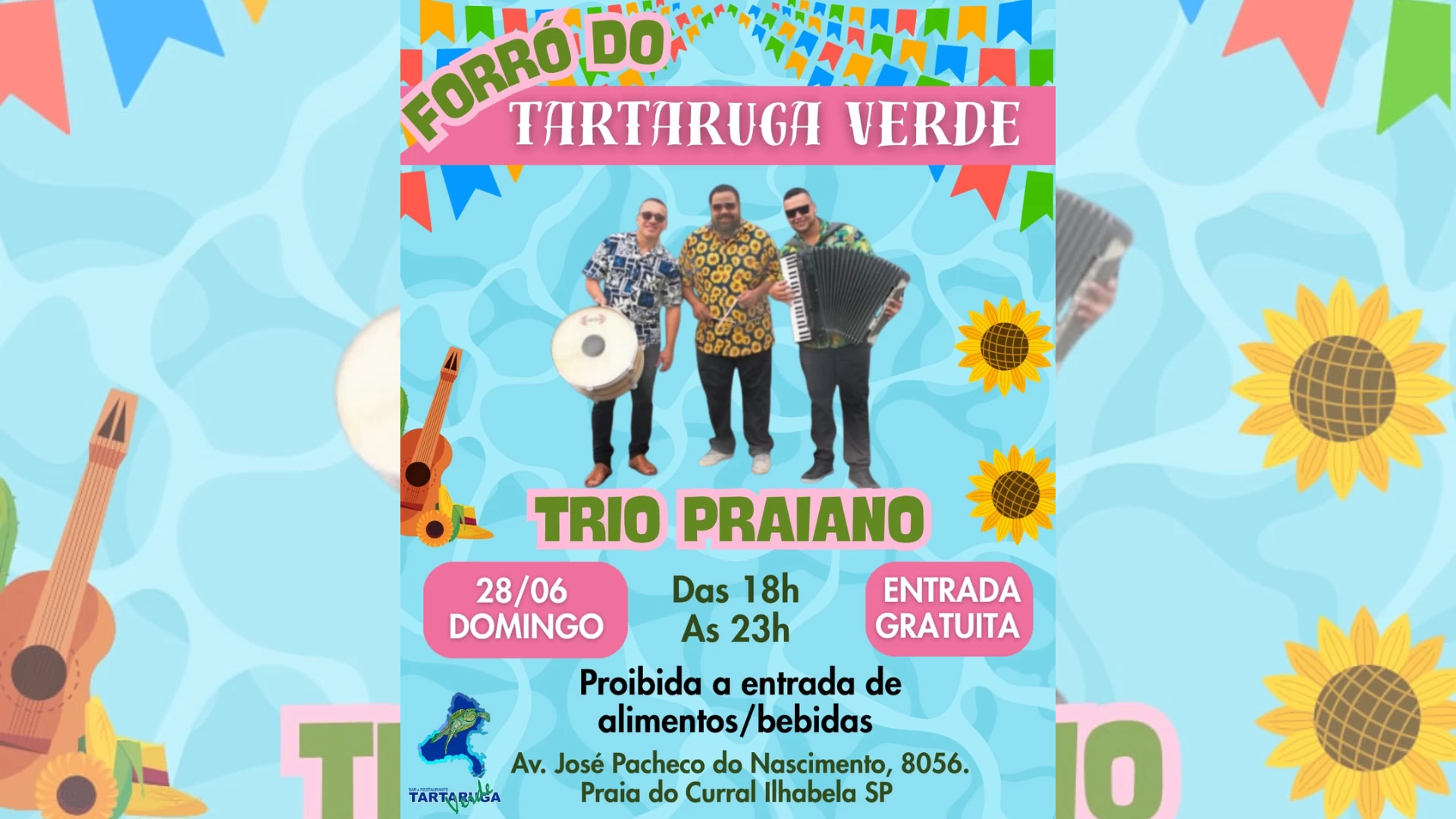 Trio Praiano no Tartaruga Verde
