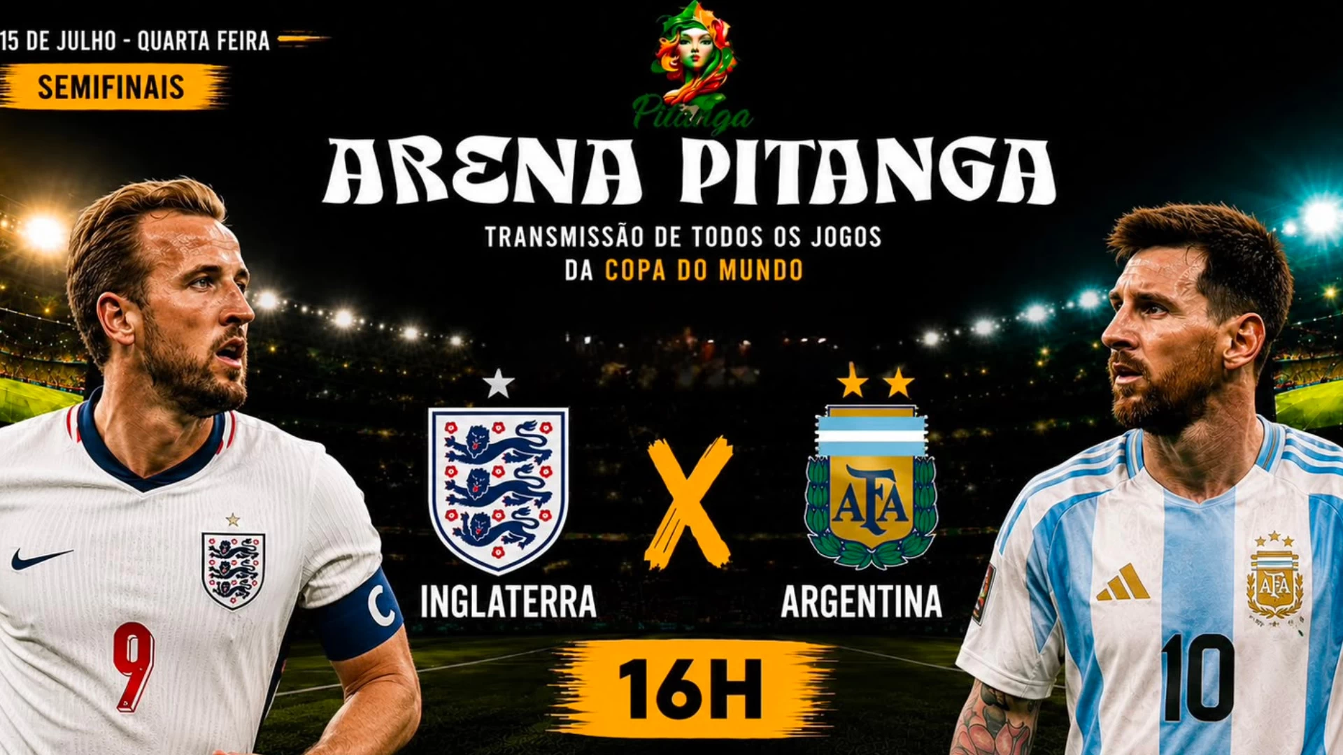 Inglaterra x Argentina no Pitanga